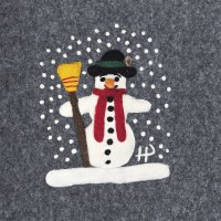 Serviettes 33x33 cm - Schneemann Napkin