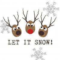 餐巾33x33厘米 - Let it snow Napkin