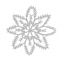 Servilletas 33x33 cm en relieve - Atelier Cristal embossé argent