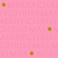 Servilletas 33x33 cm en relieve - Christmas Letters rose