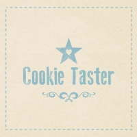 Servietten 33x33 cm - Cookie Taster beige