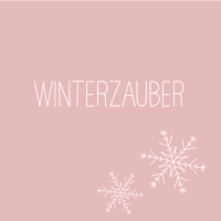 Napkins 33x33 cm - Winterzauber rosé Napkin 33x33