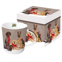 Kaffeebecher Trend Mug - Scarf Dogs