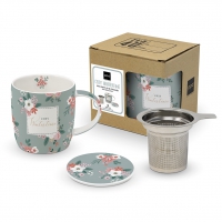 tea cups - Merry Christmas eucalyptus T-Mug CB