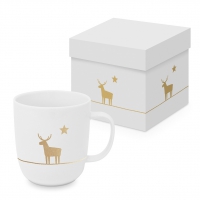 Porcelain cup with handle - Pure Deer