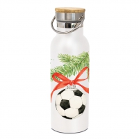 Бутылка для питья из нержавеющей стали - Football Ornament