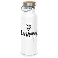 Stainless steel drinking bottle - Love yourself