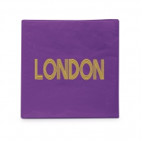Serviettes 25x25 cm - Happy Place London Napkin 25x25
