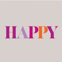 Servietten 33x33 cm - Happy D@H Napkin