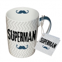 Porzellan-Tasse - Becher Superman