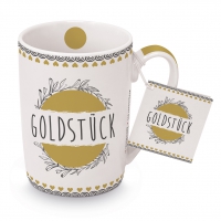 Porcelain Cup - Becher Goldstück