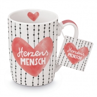 Puchar Porcelany - Becher Herzensmensch