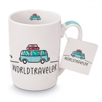 Porcelain Cup - Becher Worldtraveler