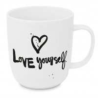 Porseleinen beker - Love yourself mug 2.0 D@H