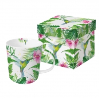 Porcelain cup with handle - Trend Mug GB Tropical Hummingbird