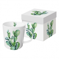 Porcelain cup with handle - Trend Mug GB Cactus