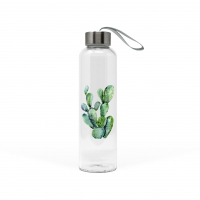 Botella de vidrio - Glass Bottle Cactus