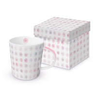 Tazza in porcellana con manico - Trend Mug GB Minimal Flowers rosé