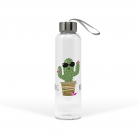 Glass Bottle - Glass Bottle Hug Me Cactus