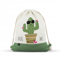 Torba miejska - City Bag with Leatherette Hug Me Cactus