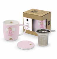 tea cups - Mug Lid & Strainer Cardboard Lucy