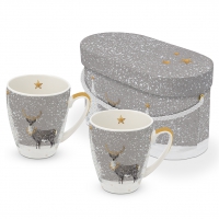 Porcelain cup with handle - Mug Set GB Silence