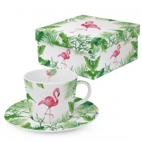 Kaffee Tassen - Trend Coffee GB Tropical Flamingo