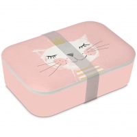 Bambusowy Lunchbox - Happy Cat