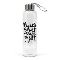 Glazen fles - Mach dir die Welt Bottle