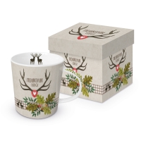 Taza de porcelana con mango - Mountain Lodge beige