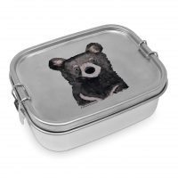 Edelstahl Brotdose - Bear Steel Lunch Box