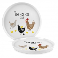 Plato de porcelana de 21 cm. - Breakfast Club Trend Plate 21