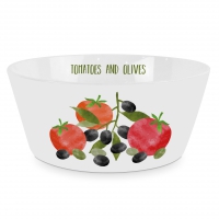 Porzellan Schale - Tomatoes & Olives Trend Bowl