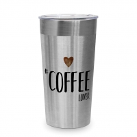 Stainless Steel Travel Mug - Coffee Lover