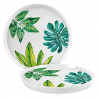 Porcelain plate 21cm - Jungle Trend Plate 21