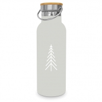 Stainless steel drinking bottle - Pure Mood taupe