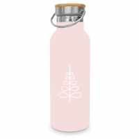 Stainless steel drinking bottle - Pure Mood rosé