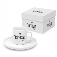 Espresso Cups - Espresso Lover white Matte Espresso