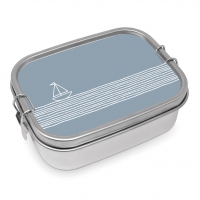 Edelstahl Brotdose - Pure Sailing blue Steel Lunch Box