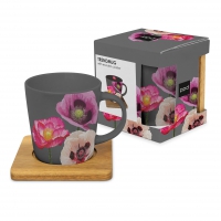 Porcelain cup with handle - Fabulous Poppies Trend Mug nature