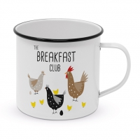 Enamel mug - Breakfast Club Happy Metal Mug