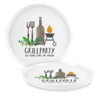 Porcelain plate 27cm - Grill & Beer Trend Plate 27