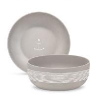 Porcelain bowl - Pure Anchor taupe Matte Bowl 16