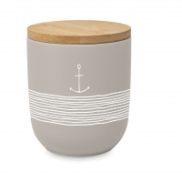 Porseleinen doos - Pure Anchor taupe Matte Storage Jar