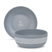Porcelain bowl - Pure Sailing blue Matte Bowl 16