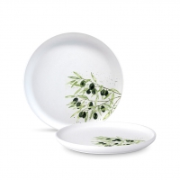 Plato de porcelana - Olives Matte Plate 21