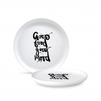 Porzellan-Platte - Good Food Matte Plate 21