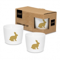 Coquetier - Pure Easter gold Egg Cup Set CB