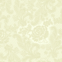 餐巾33x33厘米 - Lace embossed ivory 33x33