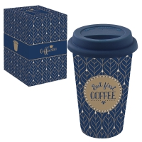 Kubek porcelanowy To-Go 350ml - BUT FIRST COFFEE